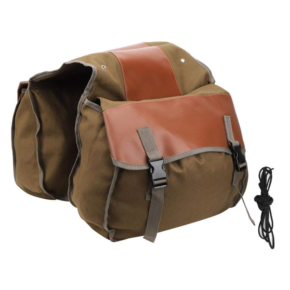 Alforjas de Ciclismo, Gran Capacidad, Mochilas de Asiento Trasero de Bici(Free Size-Caqui) Bolsas de Deporte Bolsas de Deporte