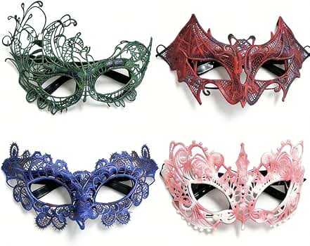 Amazon.com: cnomg Lace Masquerade Mask Glasses for Women Venetian