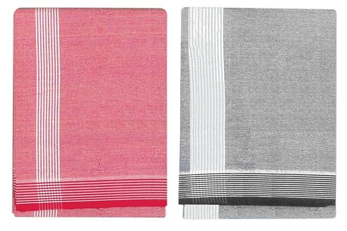 Image of Men's Cotton Lungi | Traditional Indian Wear | Soft & Breathable Checked Lungis for Daily Comfort, Home Wear & Casual Use | Free Size Wrap