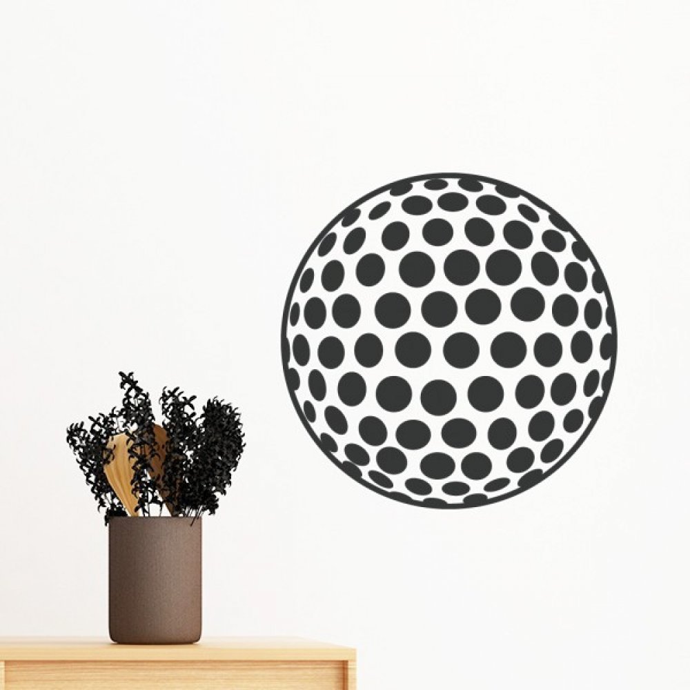 Sticker mural golf sport géométrie amovible pour relooker un mur