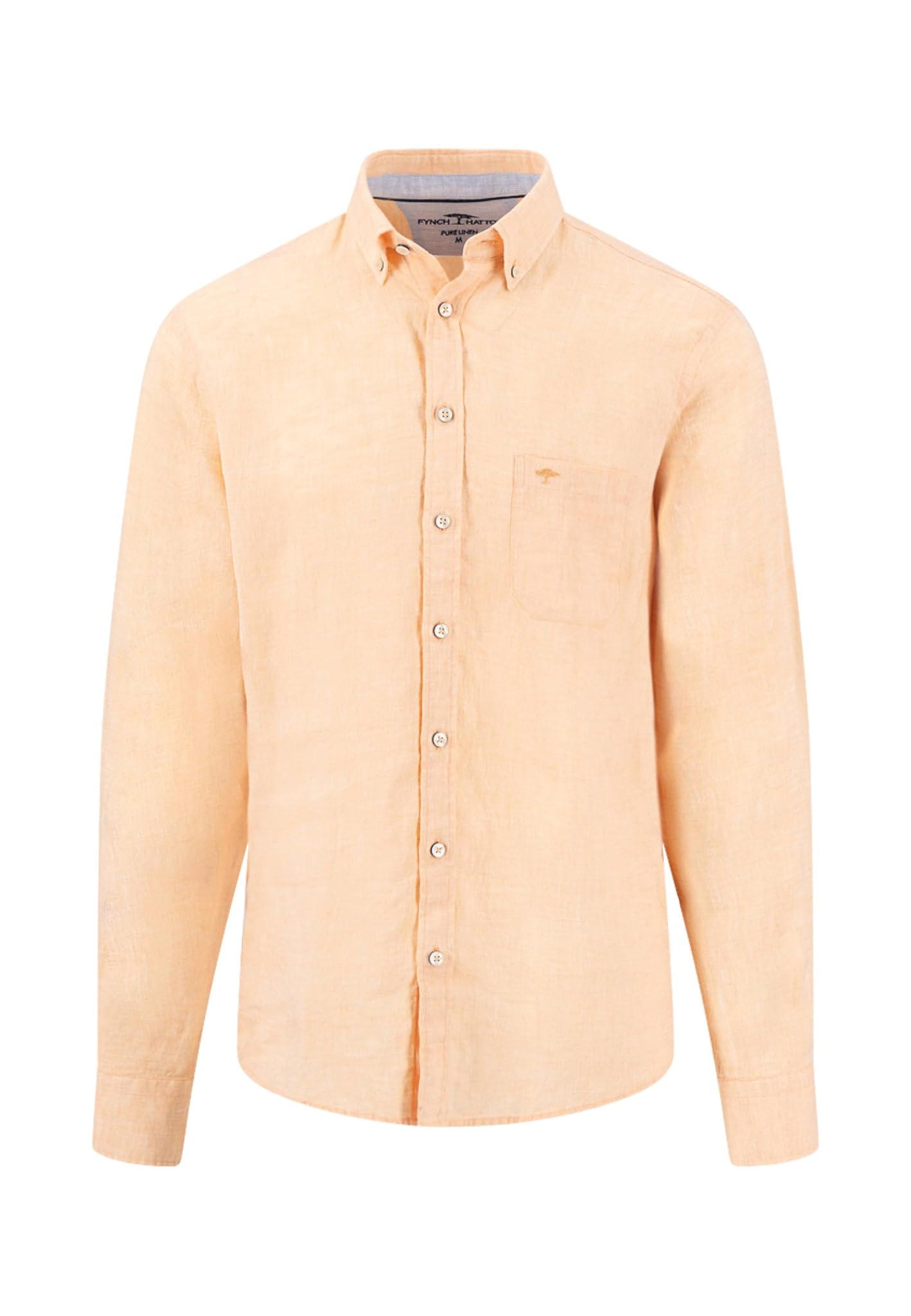 FYNCH-HATTON Hemd aus Leinen mit Button-Down-Kragen und Brusttasche