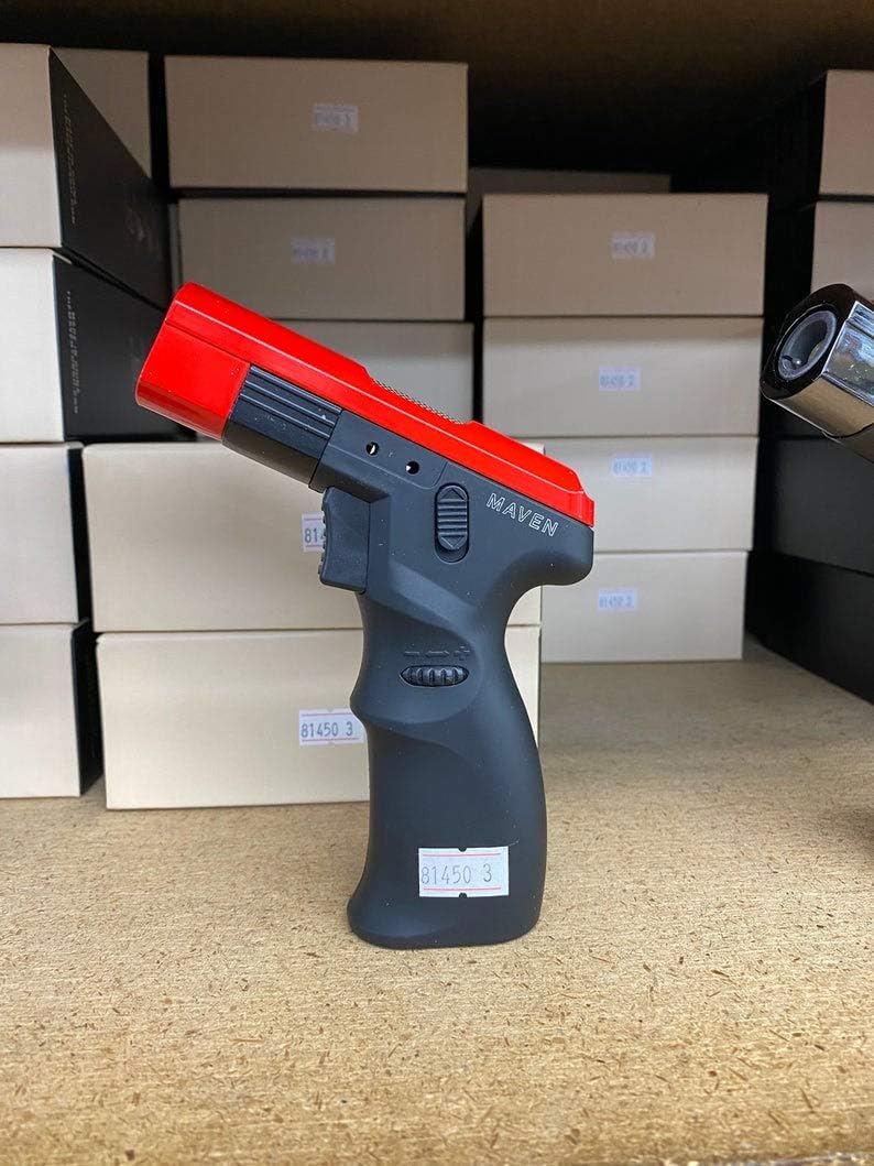 Maven Torch Gun Windproof Lighter Model K Red/Black 3
