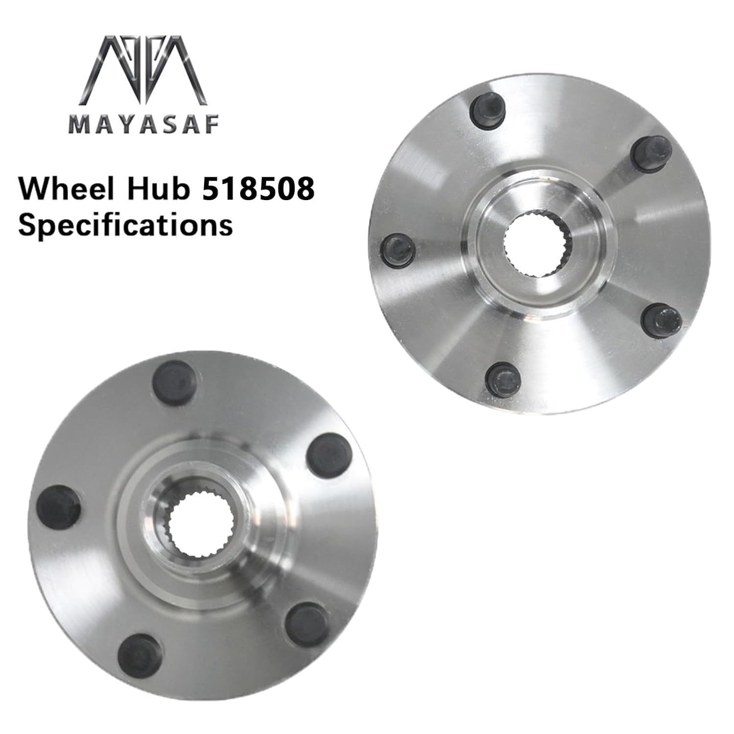 MAYASAF 518508 [1 Pack] Front Wheel Hub Bearing Assembly 5 Lugs for Toyota 1992-2003 Camry/1999-2003 Solara, for Lexus 1999-2003 RX300-Base