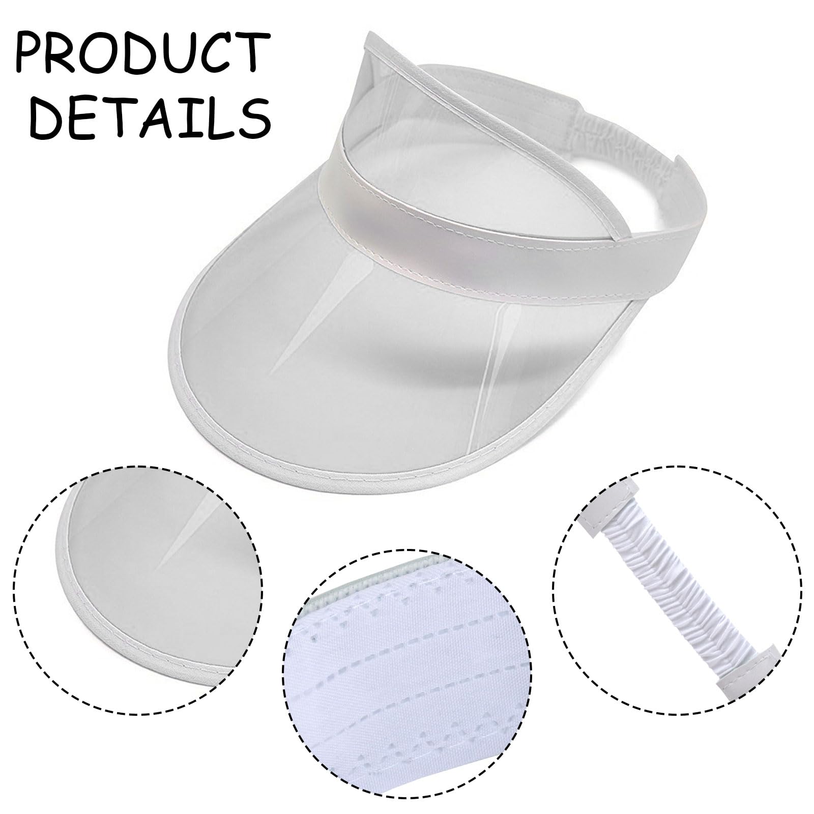 AYNKH Neon Sun Visor Hats Party Accessories Unisex Retro 80s Pub Golf Visor Fancy Dress for Women Men Beach Sports Carnival Bar Party (UK - Image 3