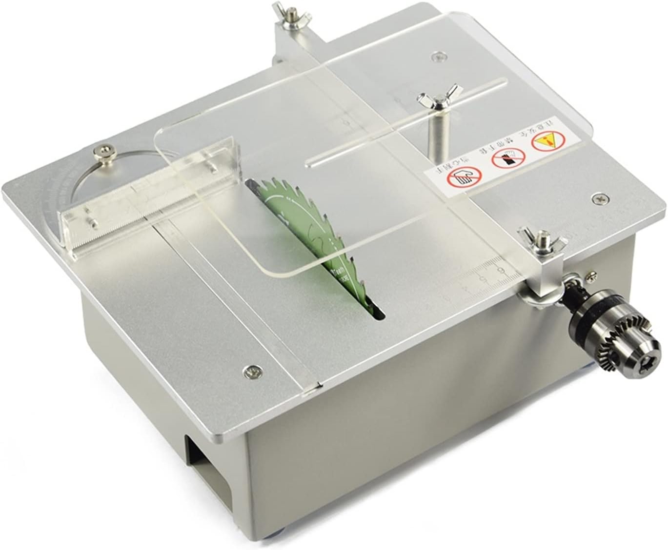 Electric Bench Saw 110V 220V DIY Hobby Model Crafts Cutting Tool with 4''(110mm) Circular Saw Blade Power Tools Mini Table (Color : 110V) (220v)