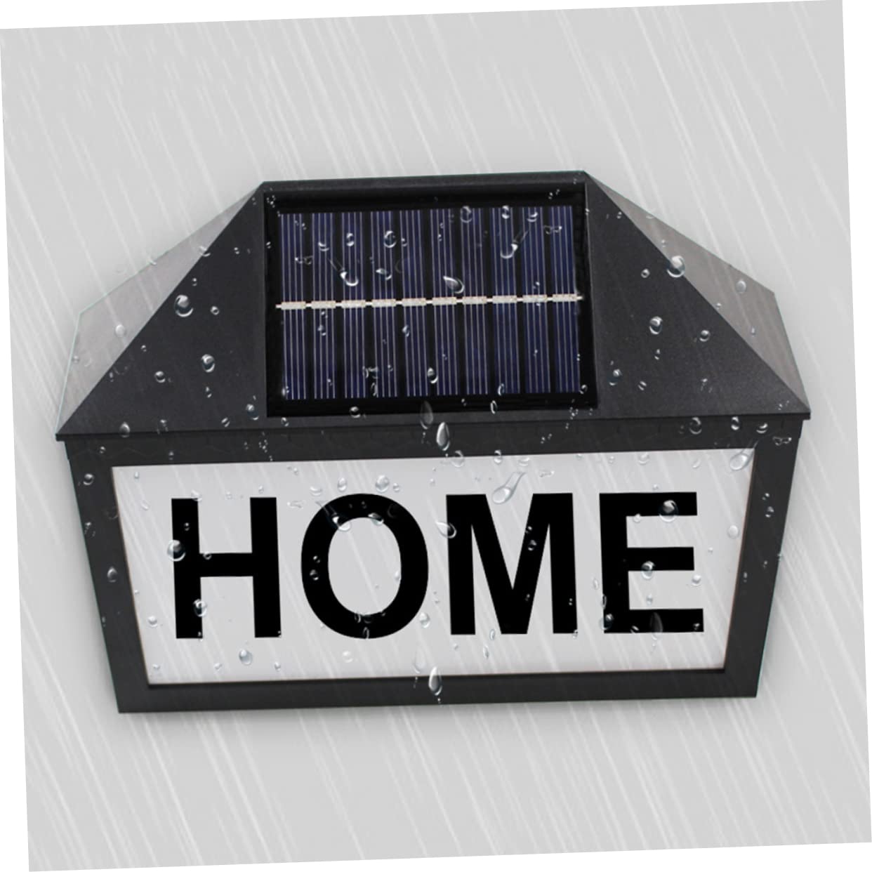 BESTonZON Lampada Solare Per Numero Civico Illuminazione Notturna Per Indirizzi Resistente e Facile Da Installare Per Esterni e Materiale Di Alta Qualità