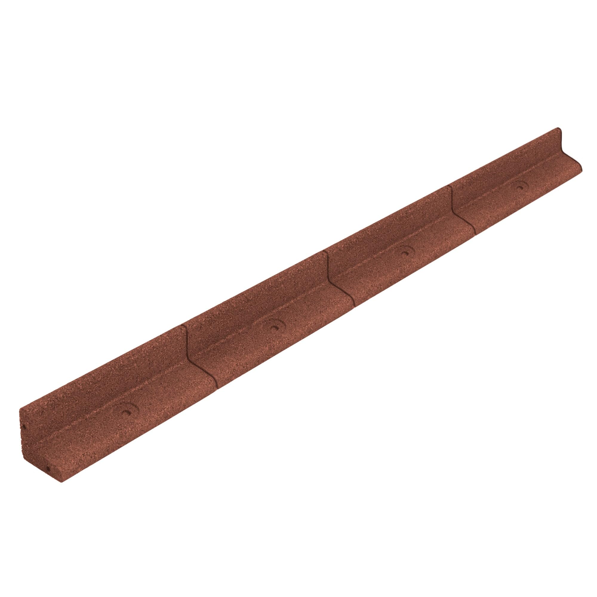 Flexible Lawn Edging 12m Long Pack of 10 x 1.2m Terracotta Garden Border Grass Lawns Path Edge Vegetable Plot Flowerbed Raised Borders UV Resistant Matching Plastic Ground Pegs Rubber Mallet