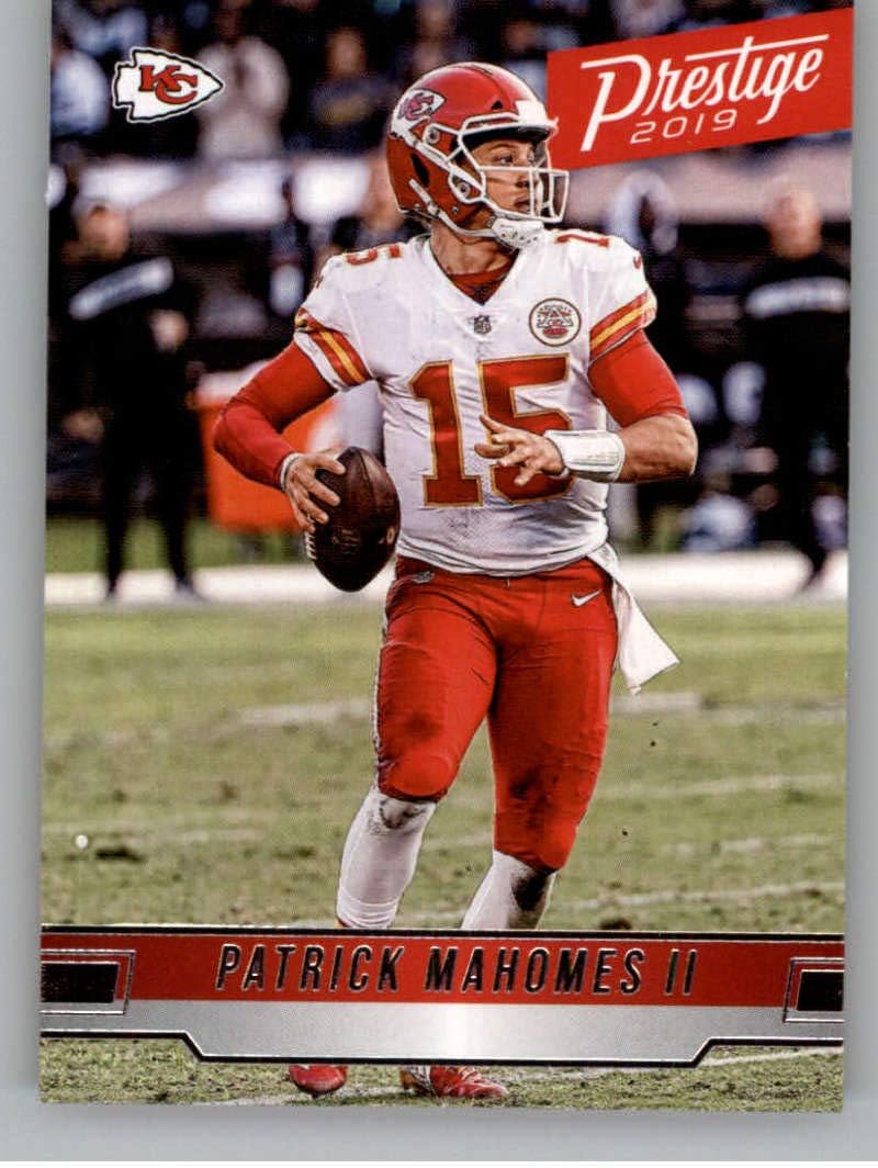 2019 Prestige NFL #19 Patrick Mahomes II Kansas City Chiefs Official Panini Football Trading Card