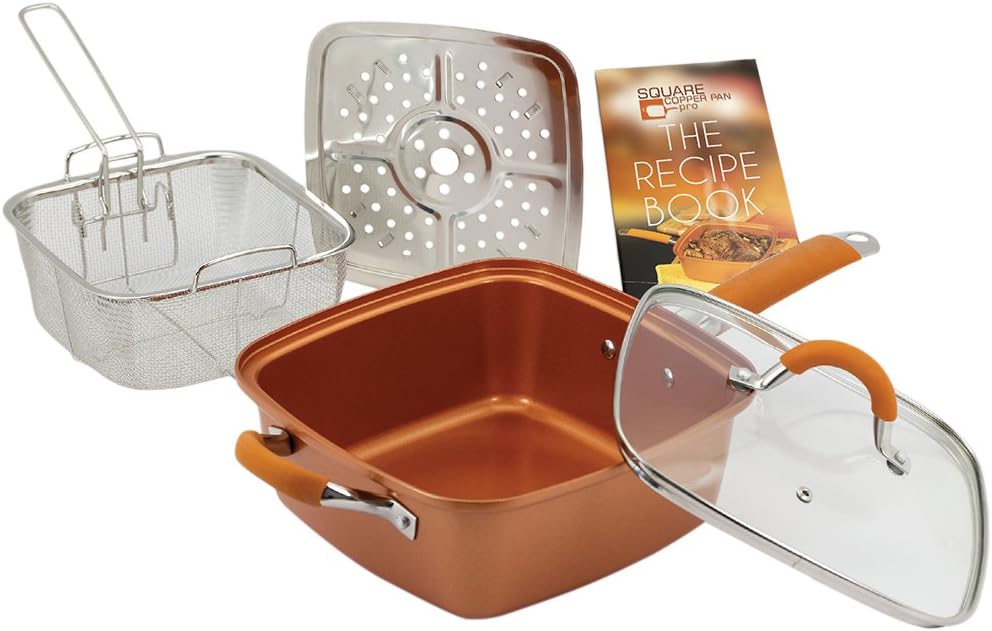 Inventel SP-MC02 Square Copper Pan Pro, 9 1/2"