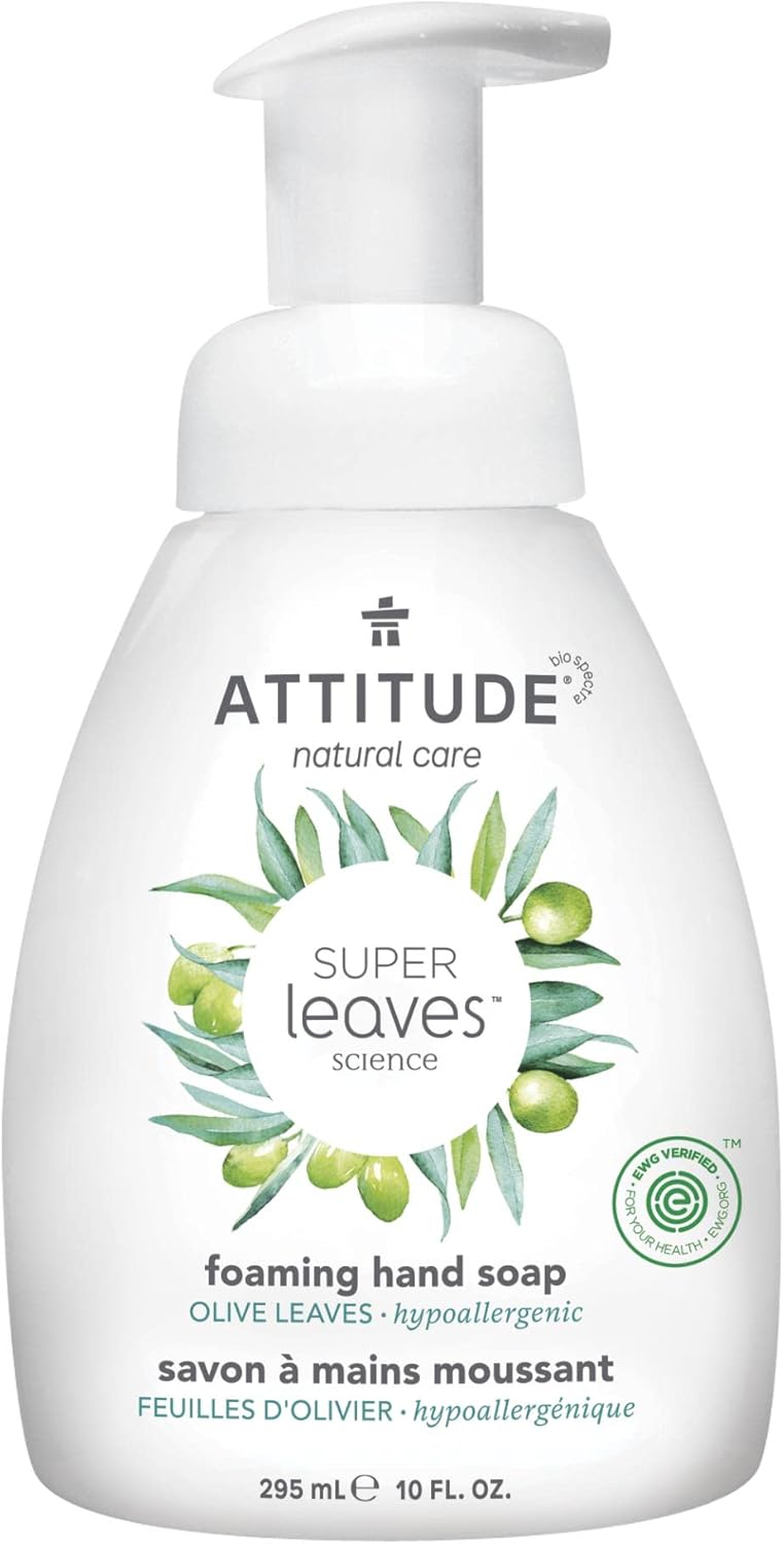 ATTITUDE Foaming Hand Soap, EWG Verified, Dermatologically Tested