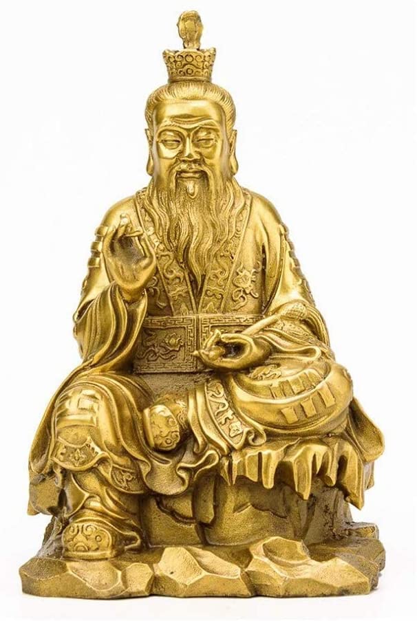 Amazon.co.jp: 純銅の太上老君像の装飾、幸運、勉強机のコレクションの