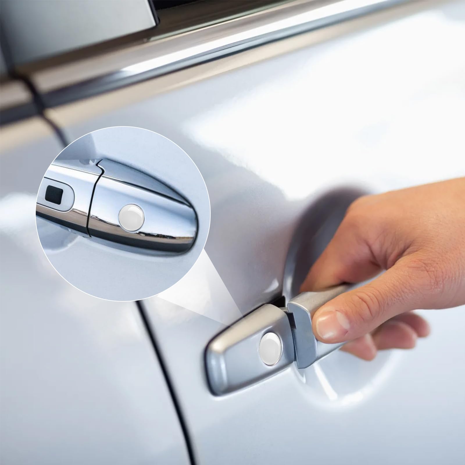 Anti-blocking Screw Protector Car Door Lock Sticker - Car Door Keyhole ...