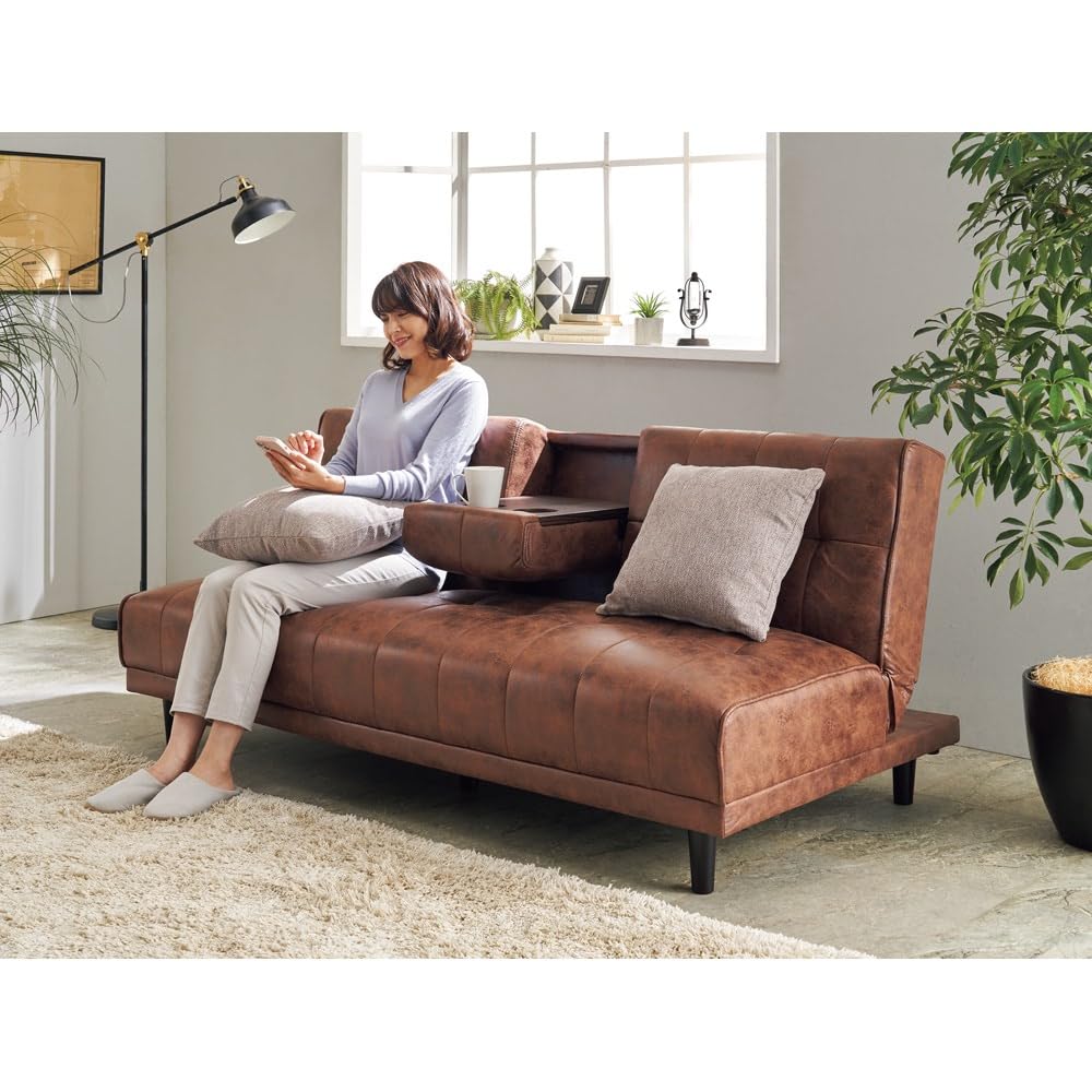 Amazon｜ディノス 家具 収納 ソファ 本革 合皮 レザーソファ センター  