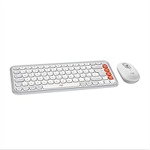 Logitech POP ICON COMBO, kit mouse e tastiera Bluetooth, digitazione comoda, tasti e pulsanti programmabili, clic discreti, Easy-Switch fino a 3 dispositivi, Layout Italiano QWERTY – Bianco