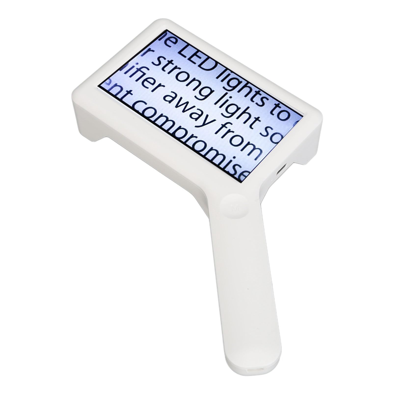 Lupe, 6 Lichtchips, Sanfte Beleuchtung, 3/5/10-fach über USB Wiederaufladbar, Ergonomische Leselupe für Senioren Gegen Farbenblindheit