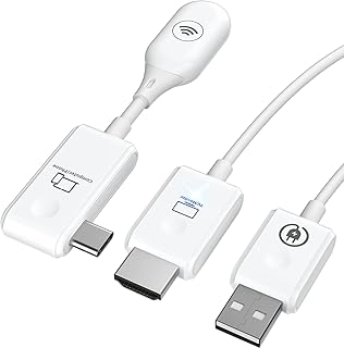 HDMI Wireless Extender,Wireless HDMI Transmitter and Receiver 30m/98ft HD 1080p Support 2.4/5GHz Streaming Video and Audio to Projector/HDTVMonitor for Full-Featured Type C Laptop/Camera/Phone