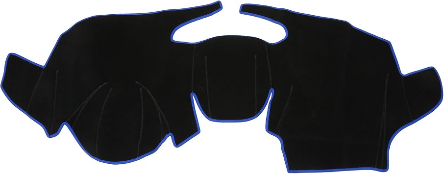 Dash Cover for Ford EcoSport Non-Slip | Center Console Dash Cover Mat Black Blue 1 Pcs