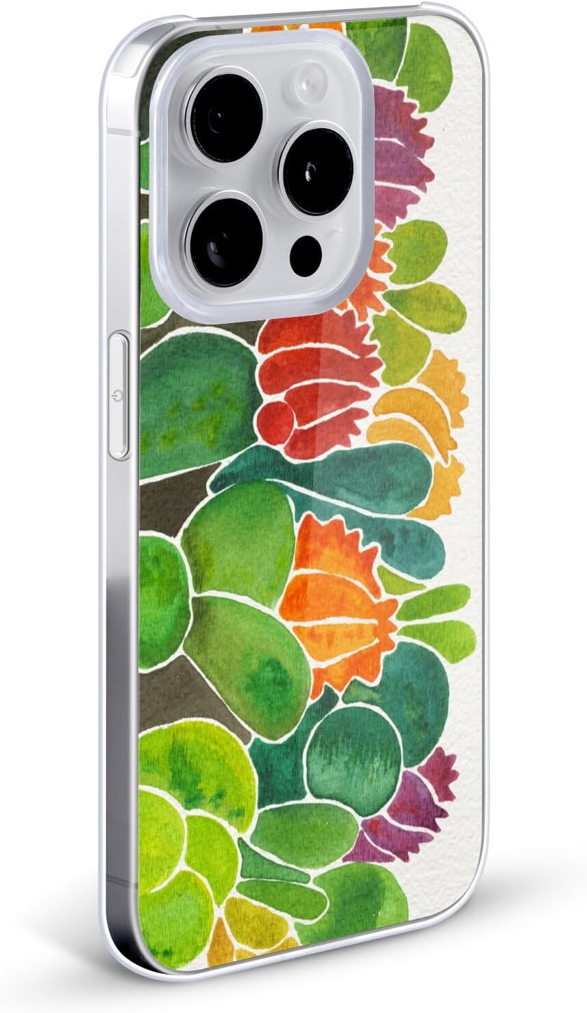Head Case Designs Officially Licensed Cat Coquillette Succulents Nature Hard Back Case Compatible with Apple iPhone 15