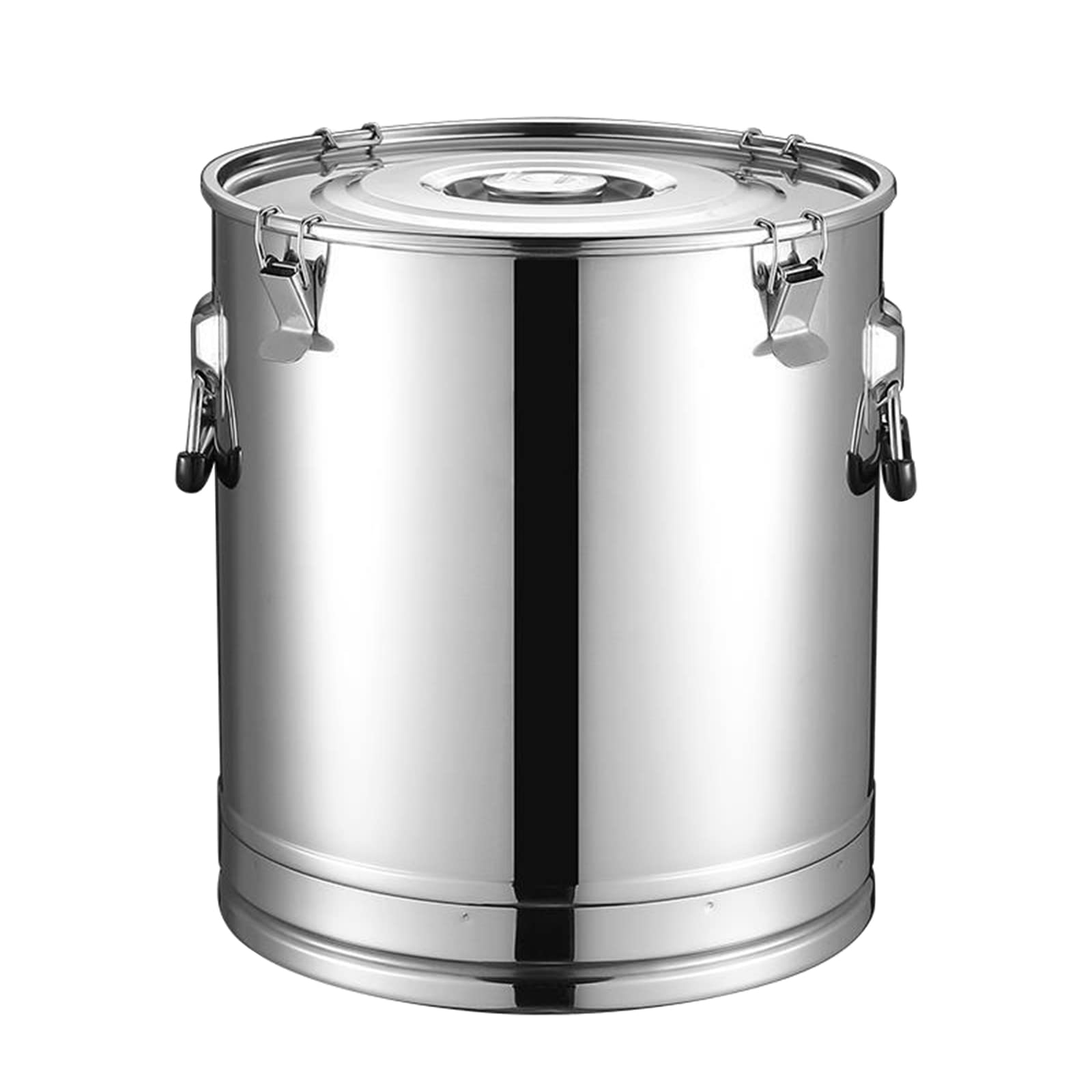 SaryEdge 25-105L Round Milk Cans, 304 Stainless Steel Milk Jug Pail Bottle Milk Bucket Oil Barrel Tea Canister With Sealed Lid Liquid Solid Storage,75L,75L,75L
