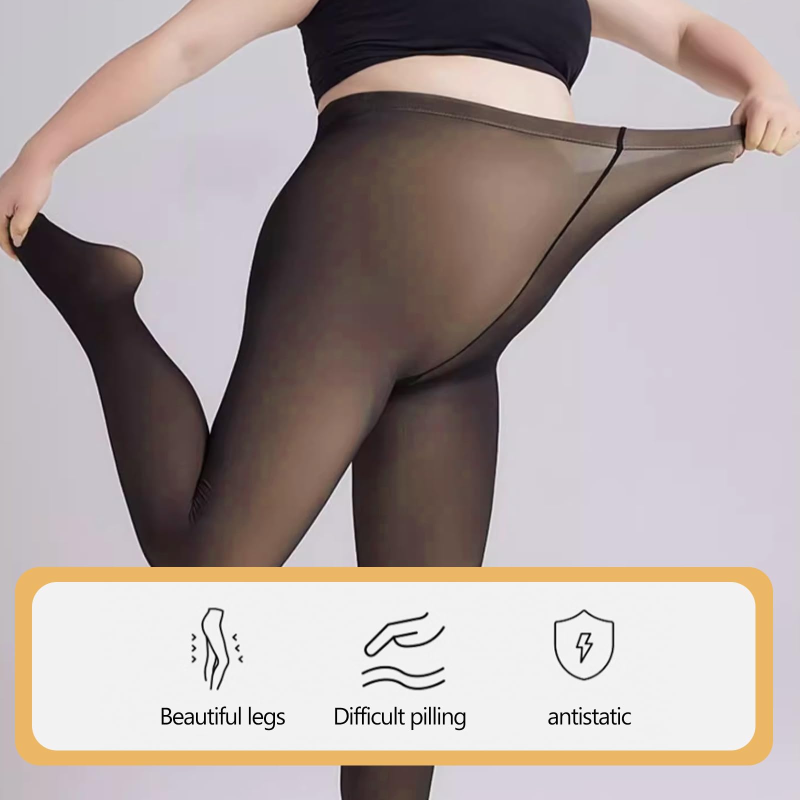 Bezszwowe legginsy termiczne dla kobiet, termiczne damskie zimowe, damskie legginsy termiczne, damskie zimowe legginsy termiczne, spodnie termiczne damskie (Hei), 1 sztuka, 30