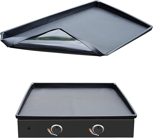 Alfombrilla de silicona para parrilla Blackstone de 22 pulgadas, de pared alta y completa, resistente, de grado alimenticio, alfombrilla de