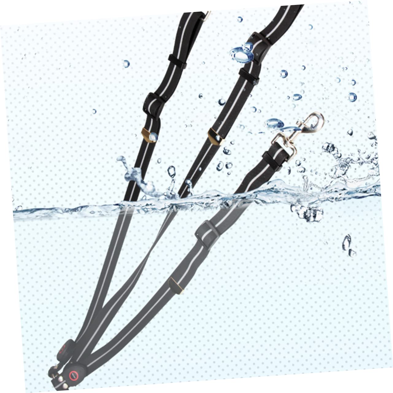 Correa LED para Caballo Negra, Correa de Tracción para Equitación | Carga Usb, Diseño Portátil, Pu Nailon y Carcasa Abs Smd, Aleación de Aluminio, para Aficionado Ecuestre Estilo Aleatorio