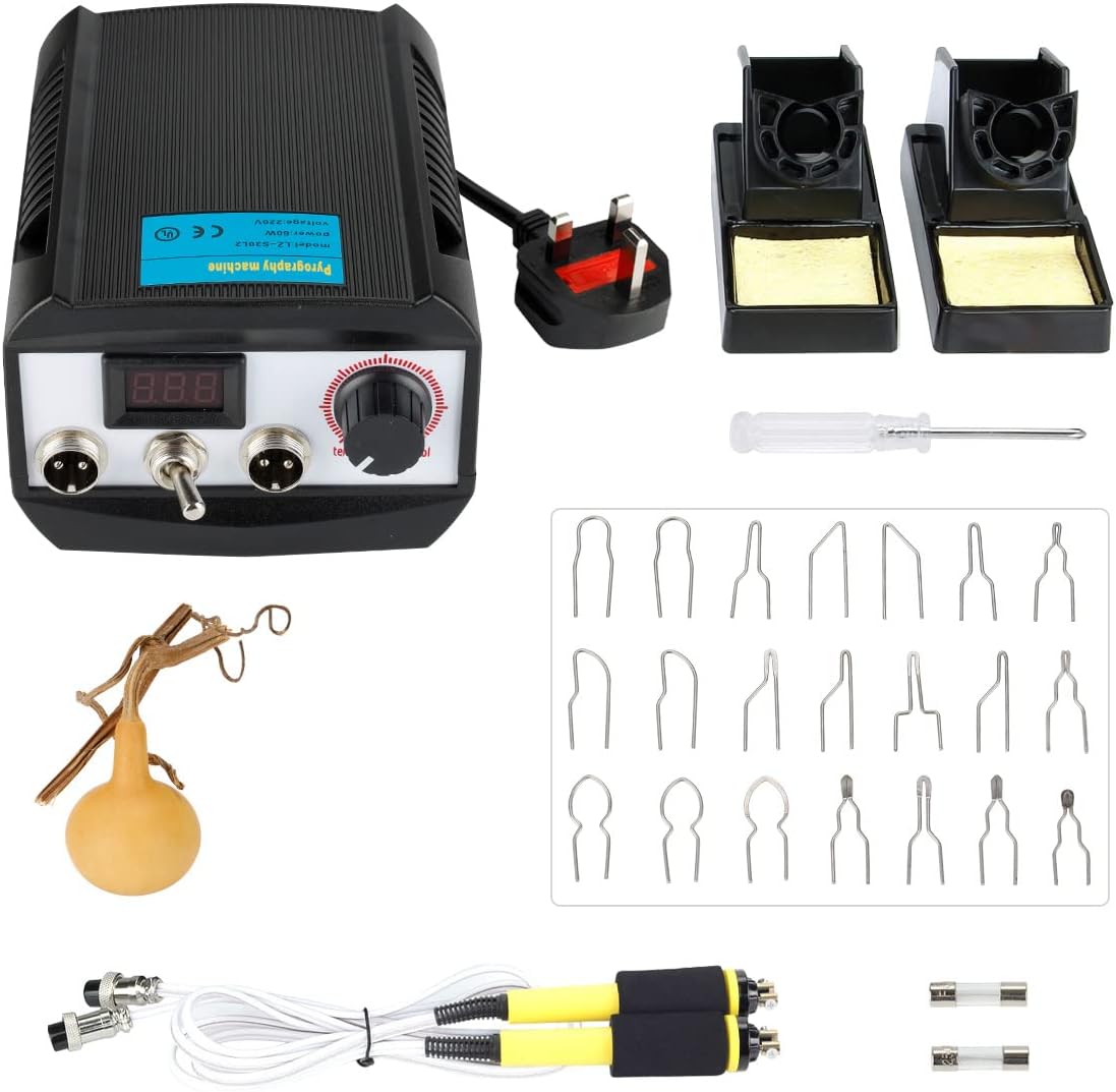 Wood Burning Kit,60w Multifunction Pyrography Machine Professional Wood