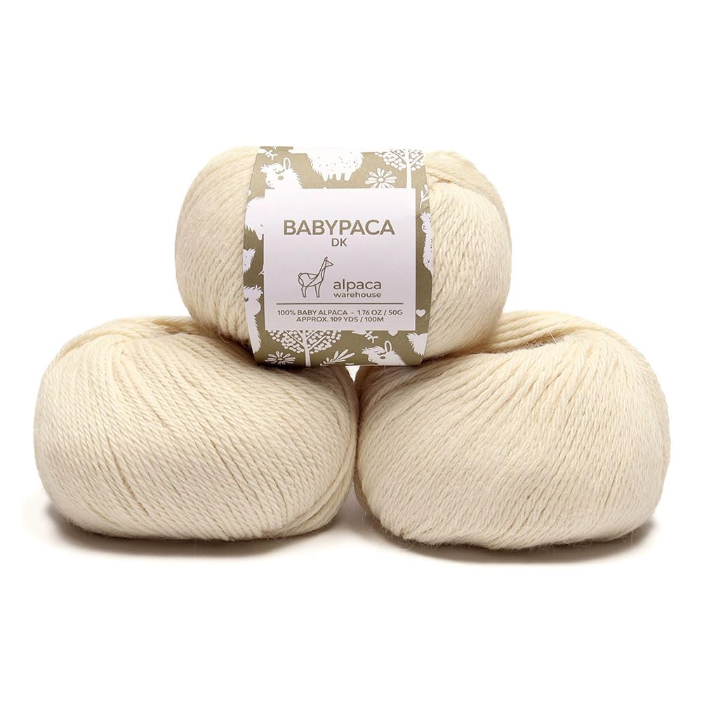 Juego De 3 Madejas De Lana De Alpaca Para Bebé, 100% Lana, image size:1000x1000