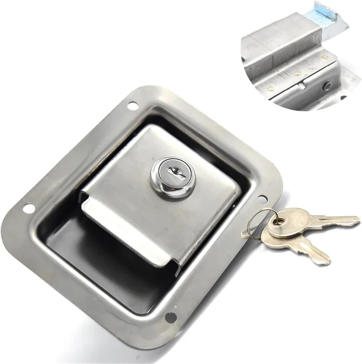 Stainless Handle Cabinet Lock for RV Truck Pickup Trunk Accessories Bus Car MS216 1Pcs