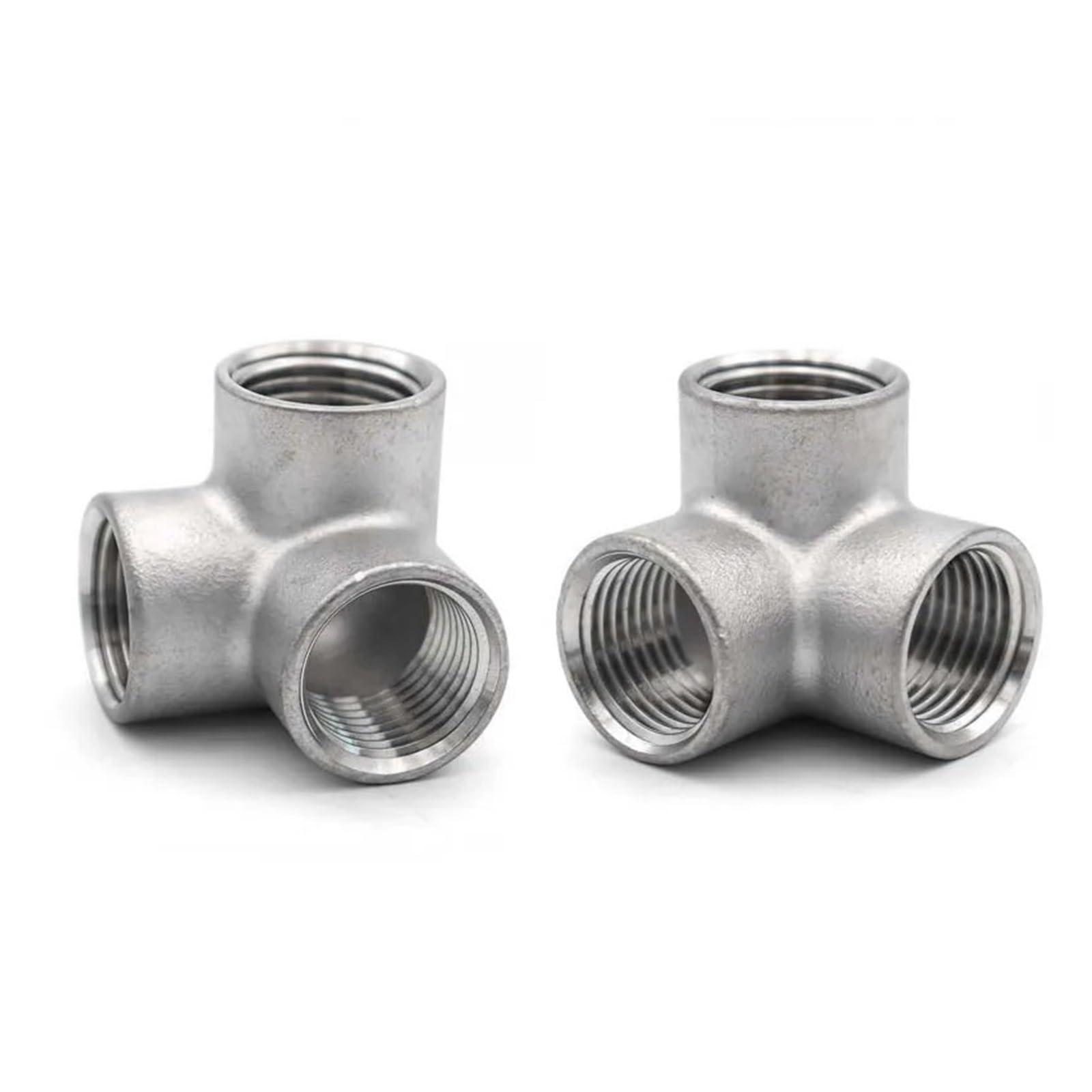 AEVHBAMXN 1pc 1/4" BSP Female 304 Stainless Steel 3 Way Corner Type Pipe Equal Cross Connector AEVHBAMXN