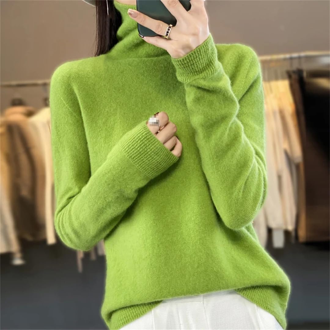 Jesień/zima wełniany sweter damski golf sweter z dzianiny kaszmirowy sweter