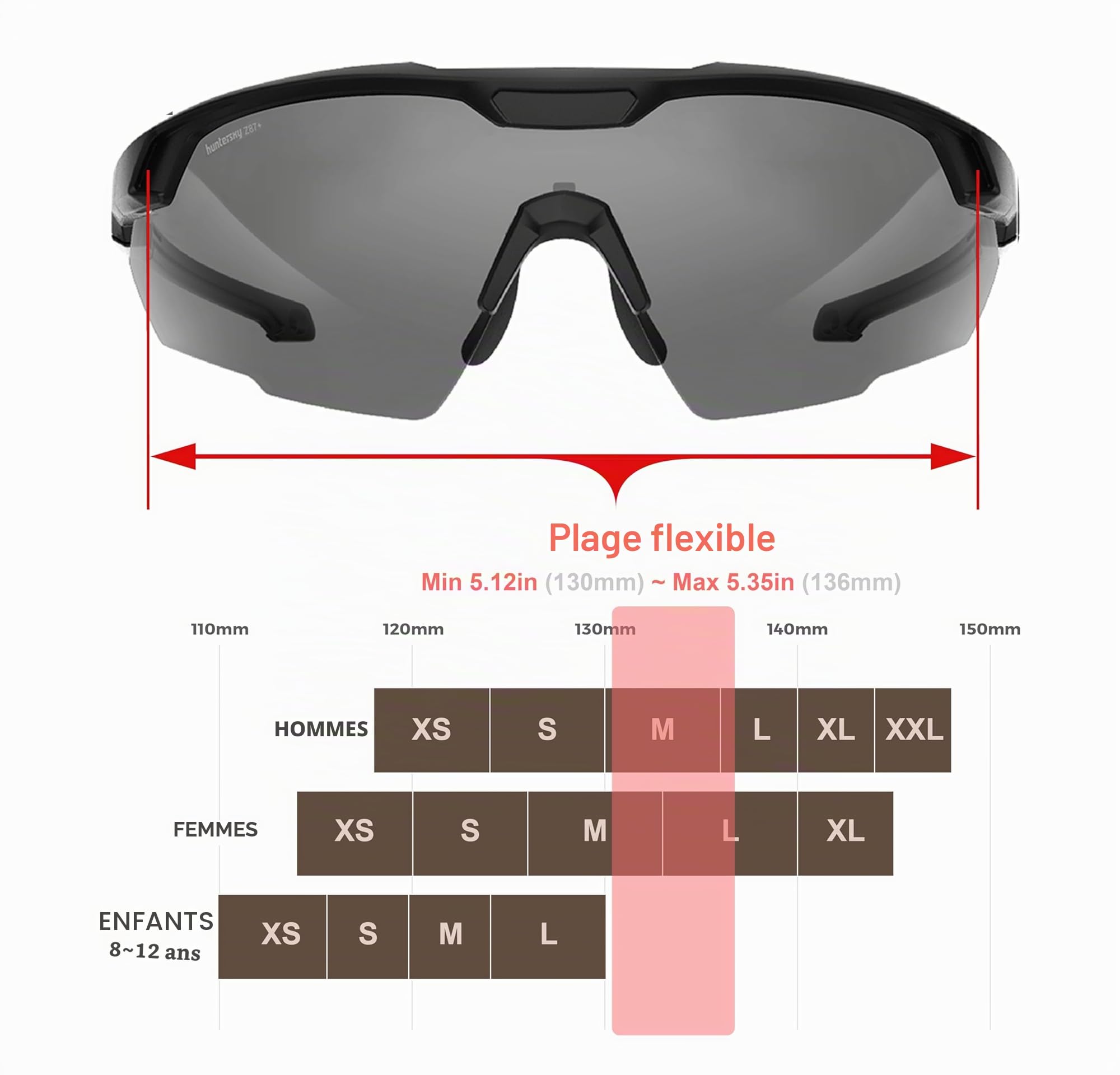 HTS HUNTERSKY Lunettes de tir tactiques balistiques anti-buée de qualité militaire pour airsoft