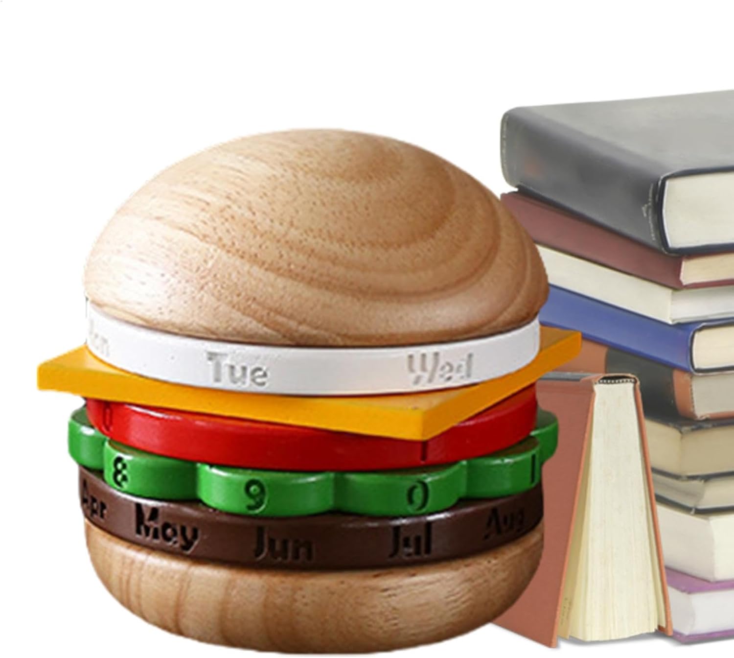 パーペチュアル デスクカレンダー - 回転カレンダー、卓上卓上カレンダー装飾 | 滑らかな回転メカニズム 卓上卓上カレンダー装飾 ベ