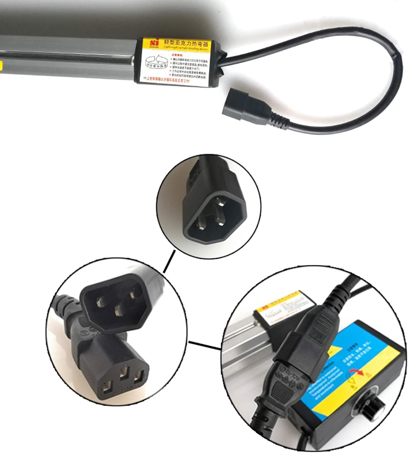 48" Acrylic PVC Plastic Bender,1500W 110V Bending Machine Plastic Sheet Bender Manual Strips Heater Hot Heating Bender Tool,Bending Thickness 1-6mm/0-0.24in,for Sign Making