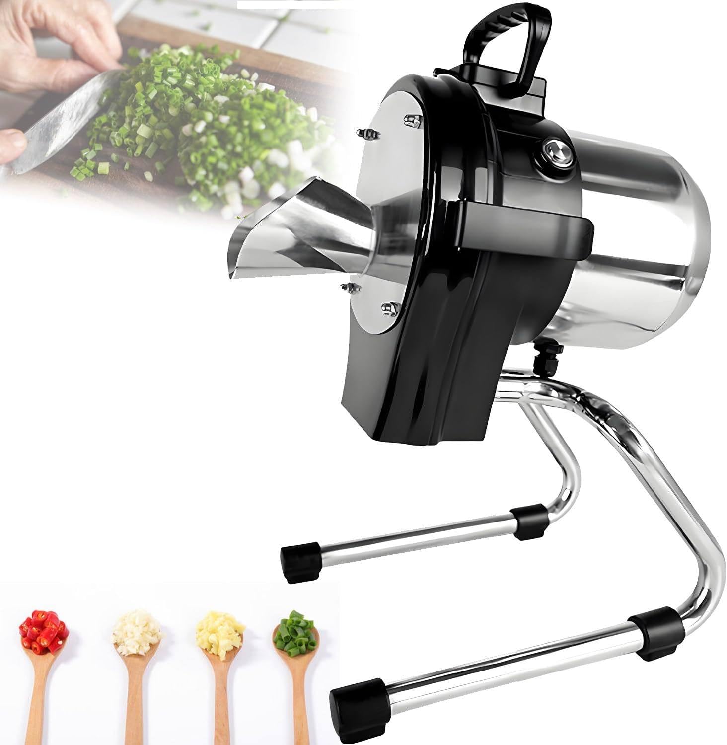 YXZYFPP Electric Vegetable Chopper & Food Processor - Multifunctional Slicer, Shredder & Chopper for Efficient Food Prep, Adjustable 1-5mm Thickness (110lk)