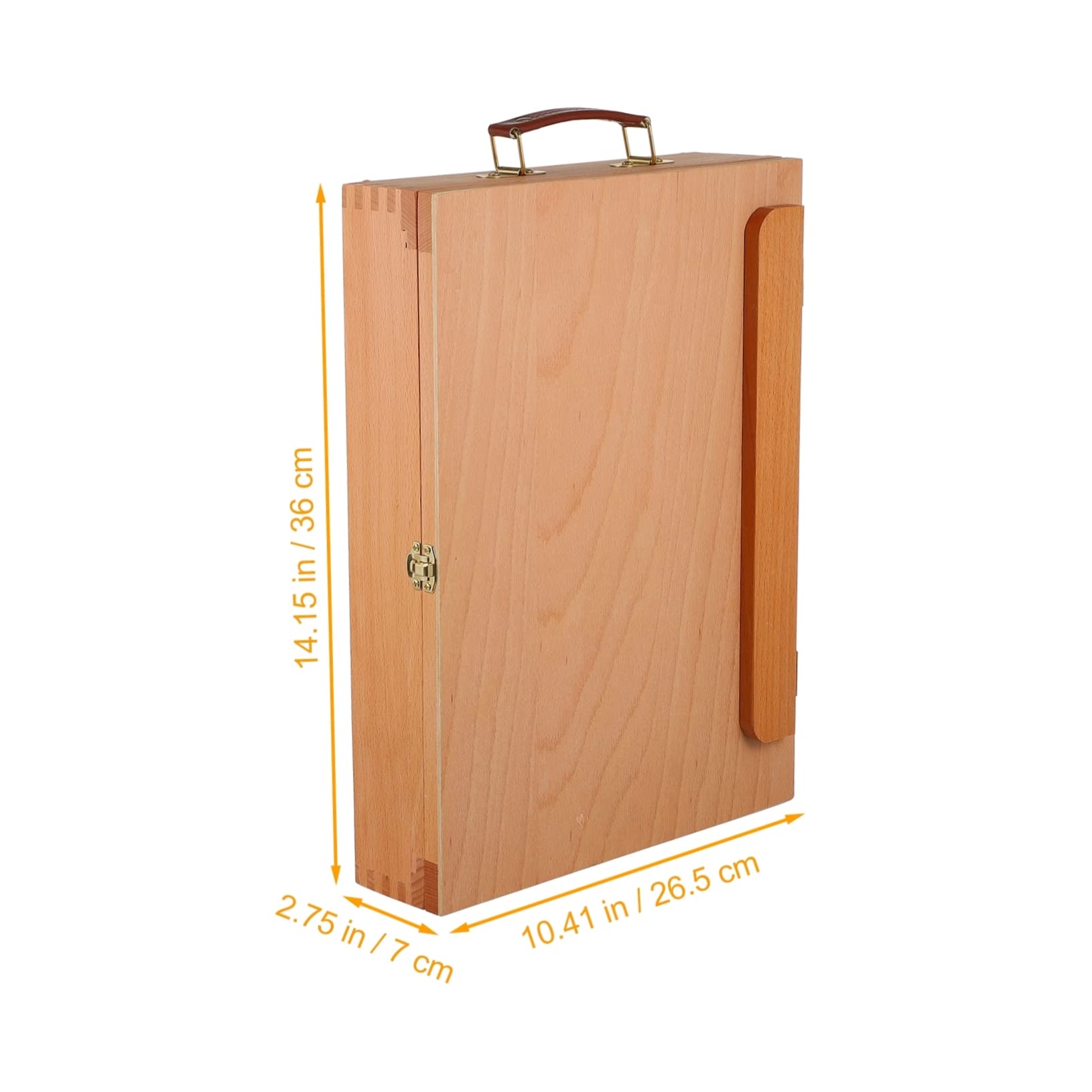 Caballete de mesa portátil para pintores aficionados, caja de madera, caballete de pintura con cajón, ideal para pintura al óleo, suministros de arte para artistas