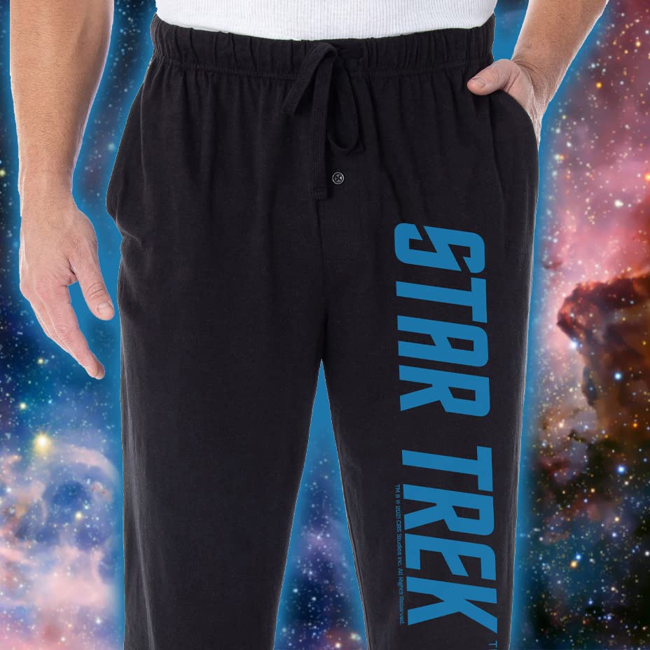 Star Trek Pajamas Men's The Original Series TOS Classic Logo Sleepwear Lounge Pajama Pants3