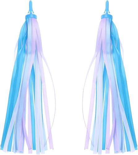 VORCOOL 1 par bicicleta manillar serpentinas Bicicletas Grips colorido poliéster serpentinas borla cintas niños bebé portador accesorios