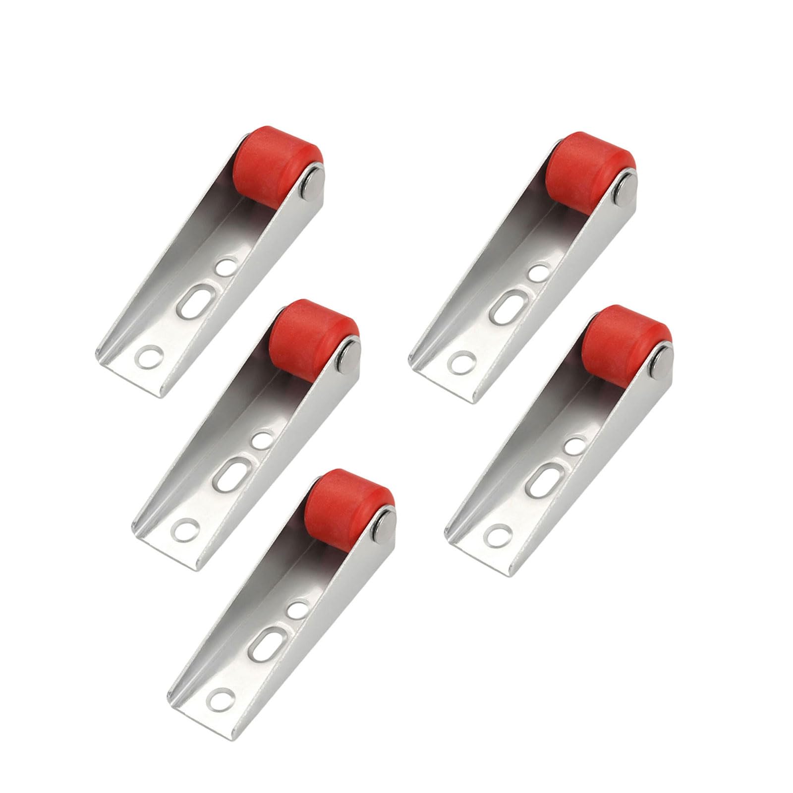 5Lots Smooth Gliding Door Hinges Wheel Noiseless Rolling Wheel Quiet Gliding Casters for Cabinets and Wardrobes Wardrobe Rollers