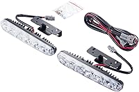 Vista 2 de Juego de 2 piezas de luces LED de alta potencia para conducción diurna, faros antiniebla LED para coche, ajuste universal
