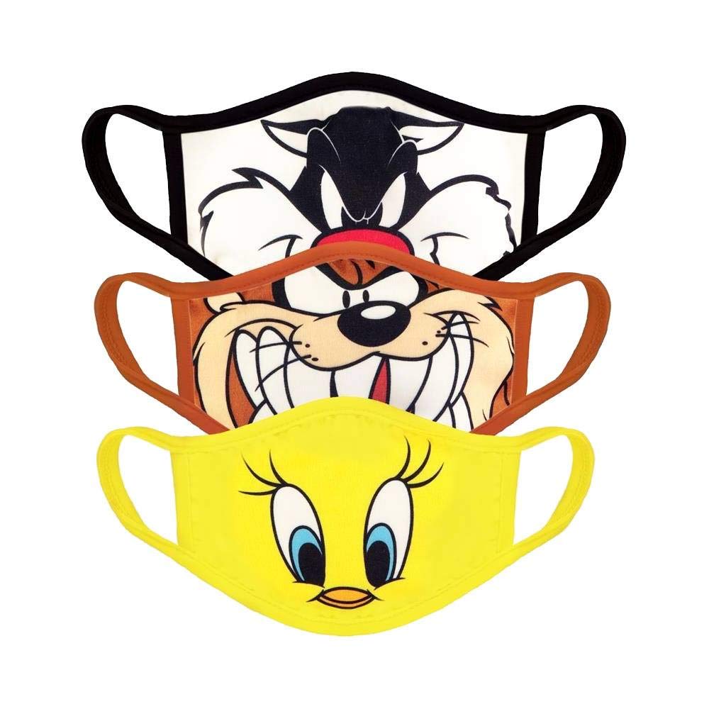 Difuzed WARNER - LOONEY TUNES - STANDARD FACE MASKS (3 PACK)