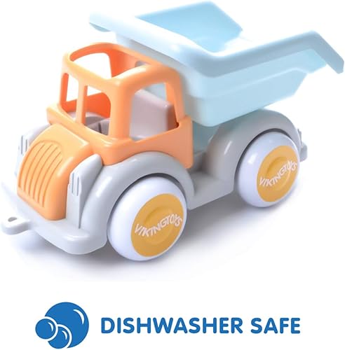 Miniatura 4 de VIKINGTOYS - Ecoline Jumbo Volquete - Vehículo de construcción de juguete, hecho de material a base de plantas sin aceite, seguro y no tóxico, para