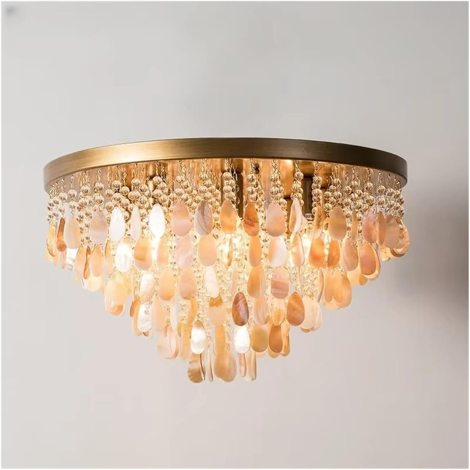 Modern Luxury Crystal Lamp Shell Decoration Living Room Bedroom Chandelier,Indoor Illumination