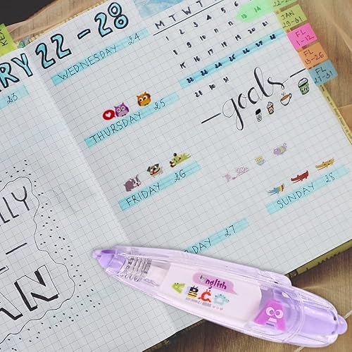 Miniatura 3 de Bolígrafo de cinta de decoración de encaje, cinta decorativa para álbumes de recortes, lindas cintas de corrección decorativas para álbumes de