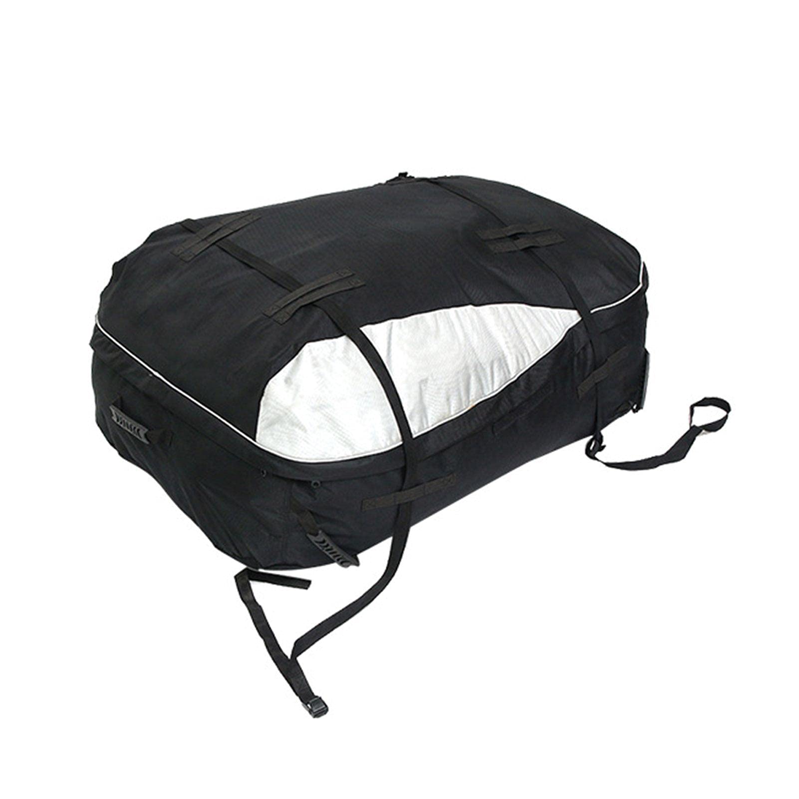 Yusheng Cofre de techo de 273 l, plegable, resistente al agua, para viajes y transporte de equipaje, color negro