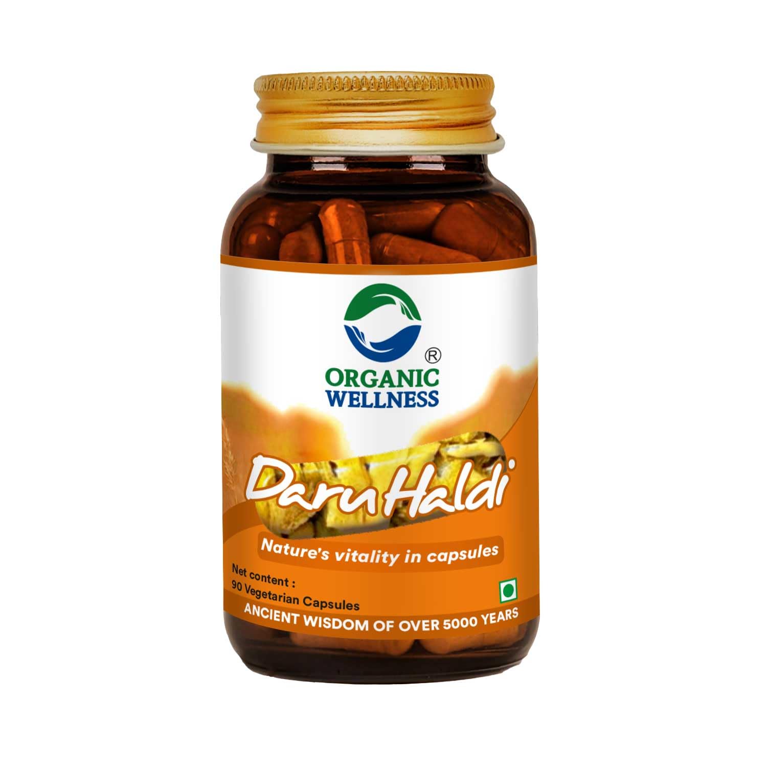 Organic Wellness Daru Haldi Capsule 90 Vegetarian Capsules Indian Berberry Supports Healthy Liver & Kidney Function (B0CJ5DLFTN) Amazon Price History, Amazon Price Tracker