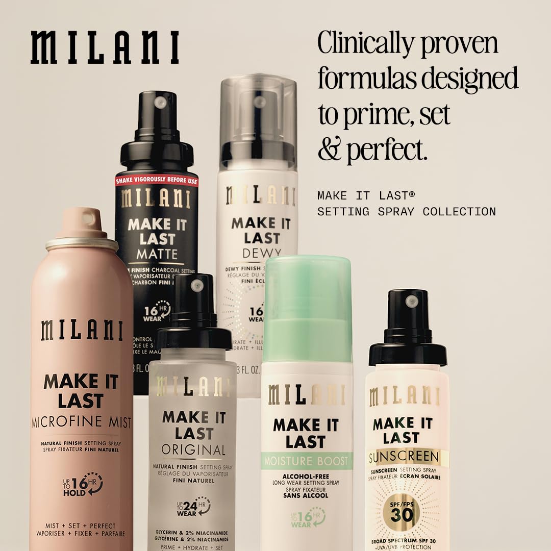 Milani - Gli spray fissanti Make it Last mantengono sempre un trucco spettacolare.