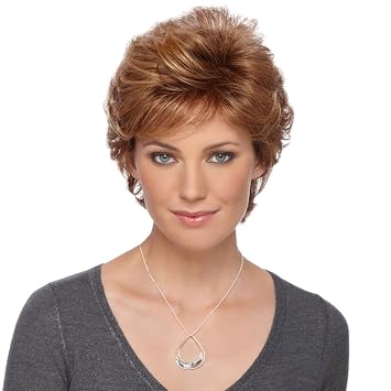 Estetica Design REBECCA FEATHERED CUT W/LAYERED BODY. Womens Wig CARAMELKISS Color