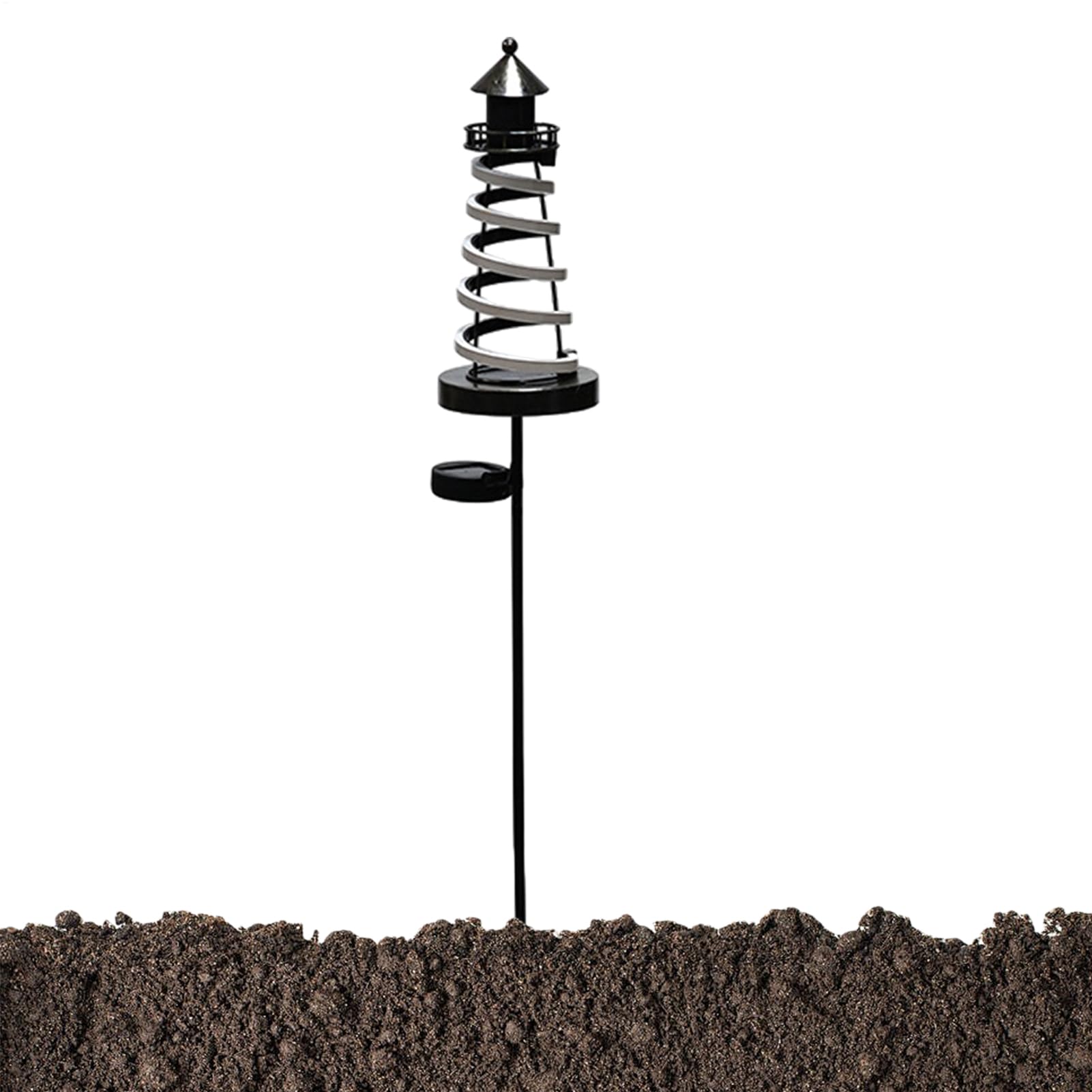 Lumières solaires de jardin anti-rouille pour éclairer une pelouse et une cour