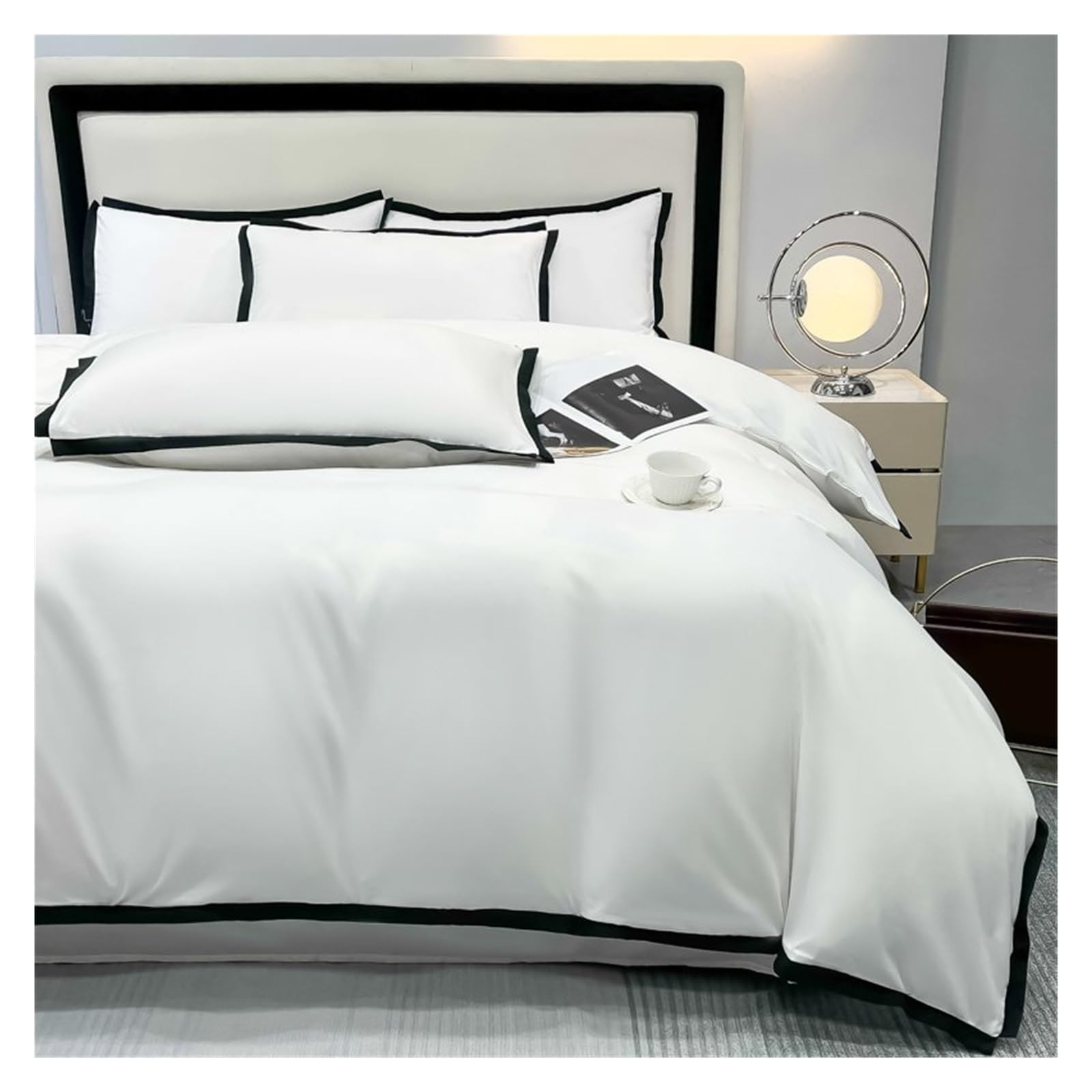 Housse de Couette Douce et Confortable Queen en tissu respirant lavé